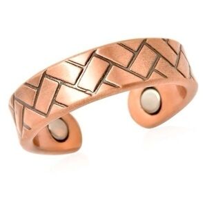 🆕 Magnetic Therapy Adjustable Open Ring In Rose Gold